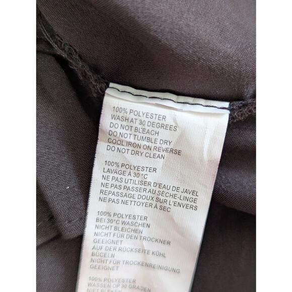 NWT! BOO HOO! EXTREME RUFFLE BLACK MIDI LENGTH SMOCK STYLE DRESS! SZ 14 - Picture 8 of 9